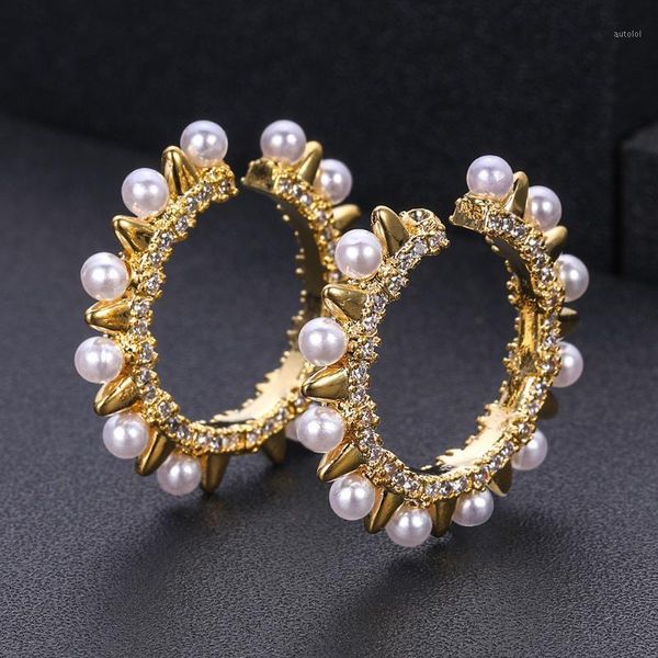 janekelly trendy geometricwer punk hoop earrings for women accessories full cubic zirconia earring jewelry pendientes mujer moda1, Golden;silver
janekelly trendy geometricwer punk hoop earrings for women accessories full cubic zirconia earring jewelry pendientes mujer moda1, Golden;silver