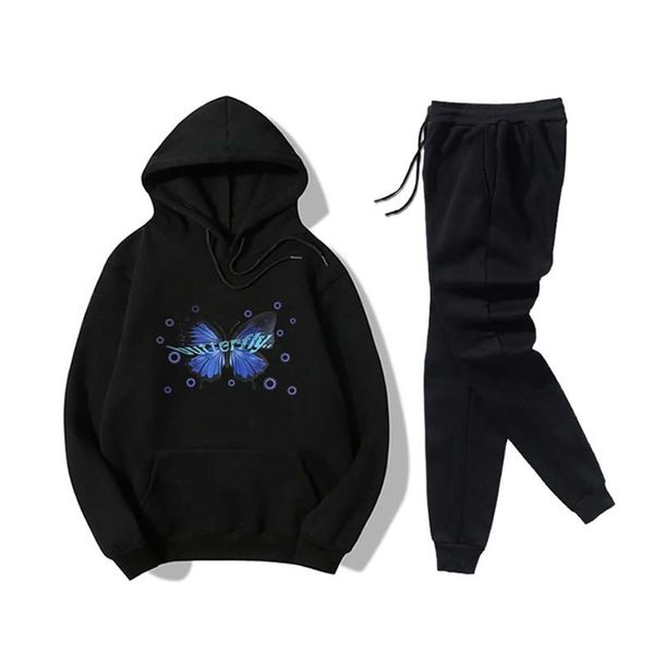 running sets womens tracksuits blue butterfly print hoodies+sweatpants set suits two piece ladies fashion sportswear oversize, Black;blue
running sets womens tracksuits blue butterfly print hoodies+sweatpants set suits two piece ladies fashion sportswear oversize, Black;blue