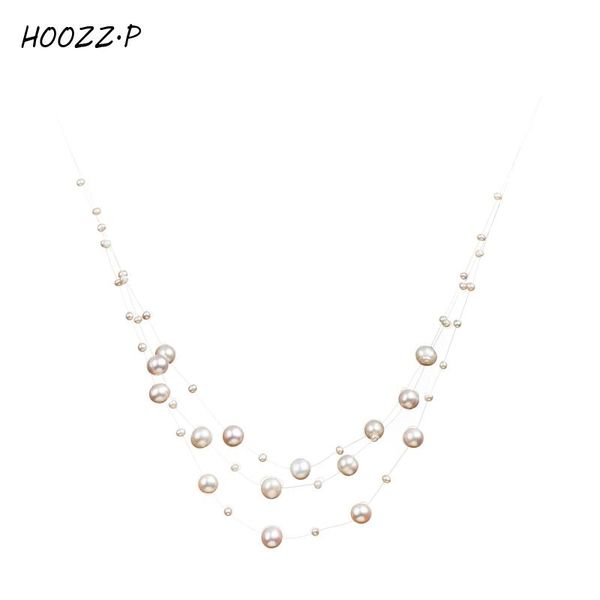 hoozz.p white 3-9mm high luster quality freshwater cultured pearl necklace trendy wedding necklace for women, Silver
hoozz.p white 3-9mm high luster quality freshwater cultured pearl necklace trendy wedding necklace for women, Silver