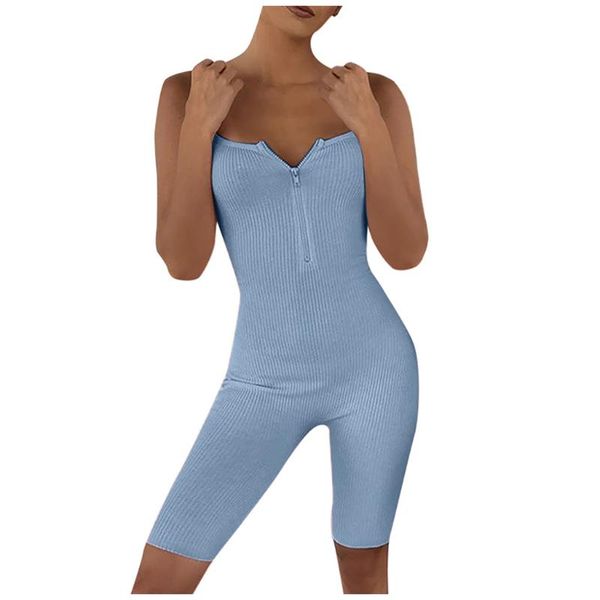 women's jumpsuits & rompers summer jumpsuit big v-neck tight yoga fitness zipper solid color beach party integrated clothing, Black;white
women's jumpsuits & rompers summer jumpsuit big v-neck tight yoga fitness zipper solid color beach party integrated clothing, Black;white