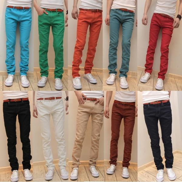 men's jeans , fashion candy color men's pants male slim skinny tight elastic trousers, 10 color1, Blue
men's jeans , fashion candy color men's pants male slim skinny tight elastic trousers, 10 color1, Blue
