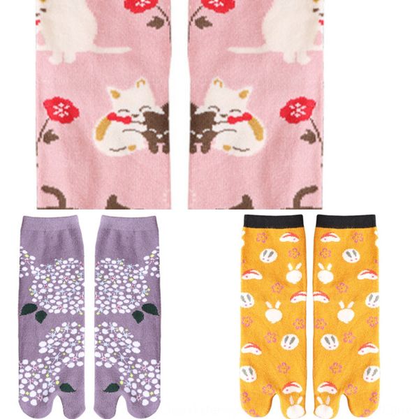 two women's split cotton toe mid tube autumn winter fancy warm and sweat absorbing warm split toe toenail toenail socks pig's feet, Black
two women's split cotton toe mid tube autumn winter fancy warm and sweat absorbing warm split toe toenail toenail socks pig's feet, Black