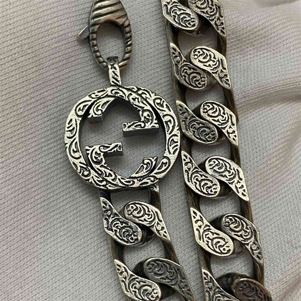 designer women alphabet clasp bracelet s925 silver carving design men's and women's bracelet, Golden;silver
designer women alphabet clasp bracelet s925 silver carving design men's and women's bracelet, Golden;silver