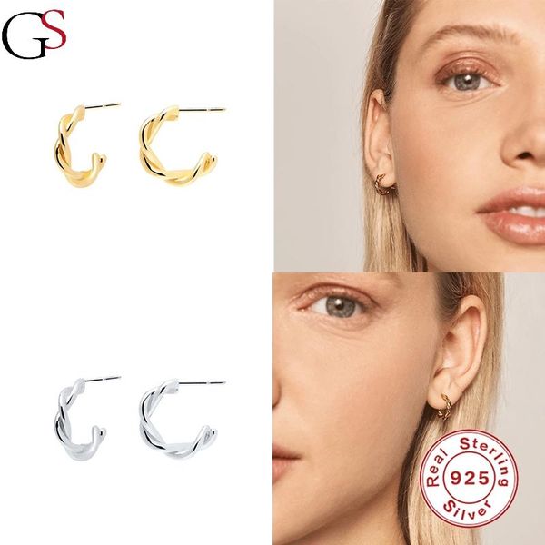 stud gs woven twist c-shape earring for women all-match piercing sterling 925 silver boucle oreille femme fashion jewelry, Golden;silver
stud gs woven twist c-shape earring for women all-match piercing sterling 925 silver boucle oreille femme fashion jewelry, Golden;silver