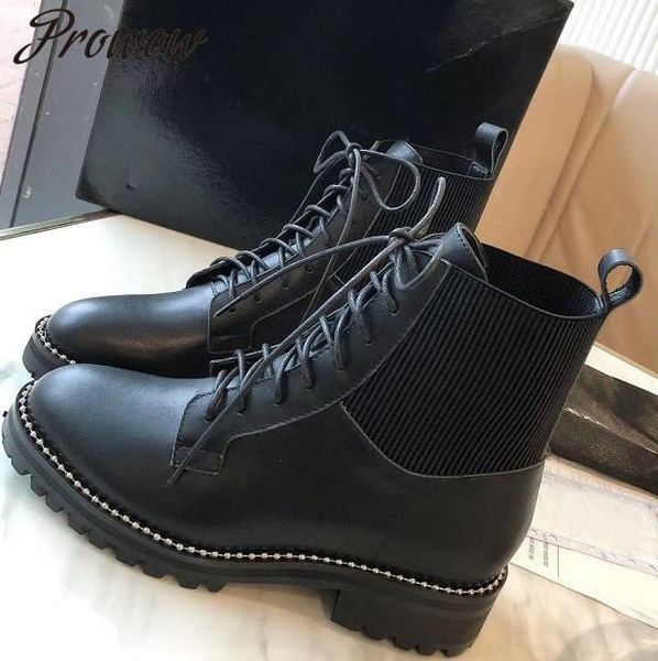 genuine leather metal trimmed ankle boots slip on thick heel low heel boots shoes women1, Black
genuine leather metal trimmed ankle boots slip on thick heel low heel boots shoes women1, Black