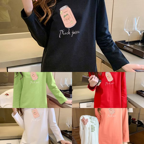 oversized women's t- 2020 autumn new korean cartoon printed round neck long sleeve t- shirt shirthole bottoming shirt for women gpwsg, White
oversized women's t- 2020 autumn new korean cartoon printed round neck long sleeve t- shirt shirthole bottoming shirt for women gpwsg, White