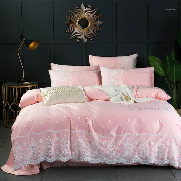 bedding sets svetanya pink princess style lace satin artificial silk set fitted sheet bedlinens king size duvet cover set1
bedding sets svetanya pink princess style lace satin artificial silk set fitted sheet bedlinens king size duvet cover set1