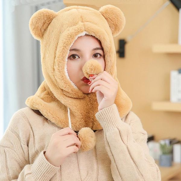 winter selling cute bear ears warm hat windproof neck scarf cap student women solid plus plush cashmere caps #m, Blue;gray
winter selling cute bear ears warm hat windproof neck scarf cap student women solid plus plush cashmere caps #m, Blue;gray