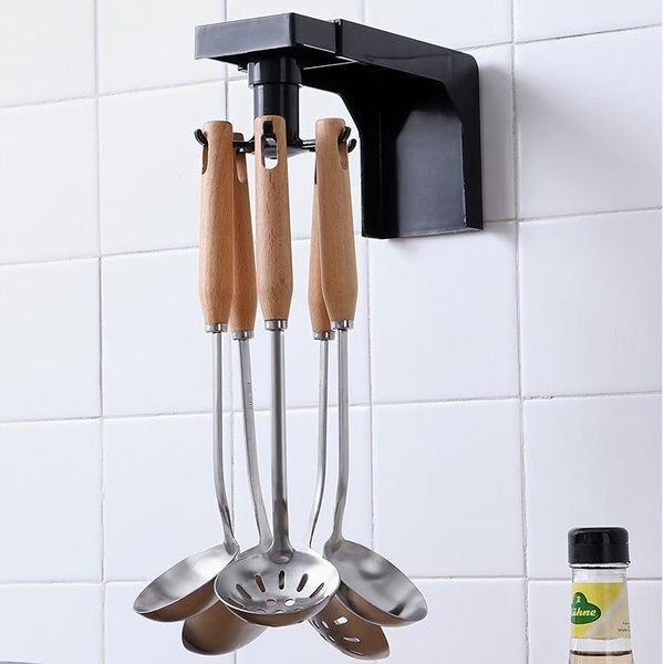 hooks & rails 4/6 kitchen rotatable hook punching multi-purpose wall rack sticky hanging spoon hanger1
hooks & rails 4/6 kitchen rotatable hook punching multi-purpose wall rack sticky hanging spoon hanger1