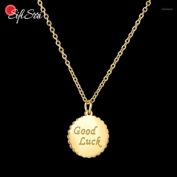 sifisrri minimalistic corroded good luck round pendant necklace stainless steel chain choker necklaces for women girl party gift1, Silver
sifisrri minimalistic corroded good luck round pendant necklace stainless steel chain choker necklaces for women girl party gift1, Silver