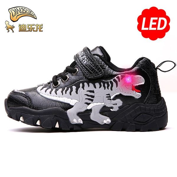 dinoskulls boys shoes led glowing sneakers dinosaur leather autumn kids school running shoes t-rex children's footwear #27-34, Black;red
dinoskulls boys shoes led glowing sneakers dinosaur leather autumn kids school running shoes t-rex children's footwear #27-34, Black;red