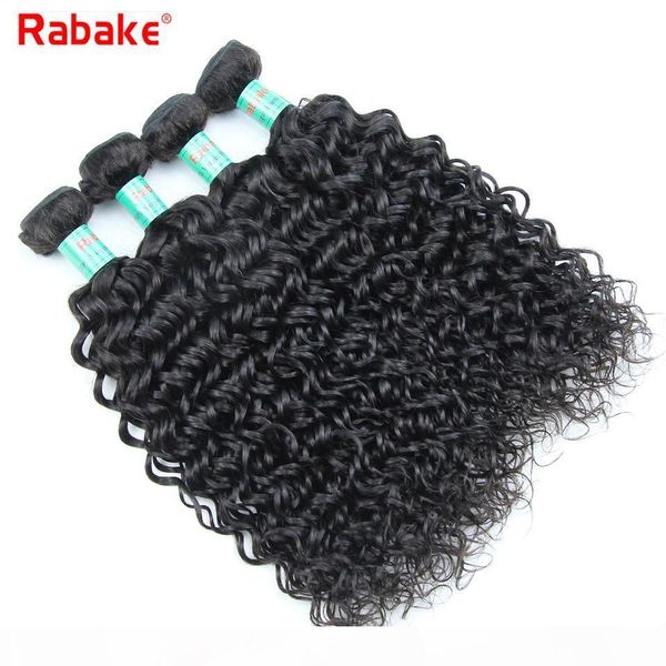 water wave brazilian virgin hair weave bundles wholesale 8a rabake brazilian water wave virgin hair weave extensions 100% unprocessed weaves, Black