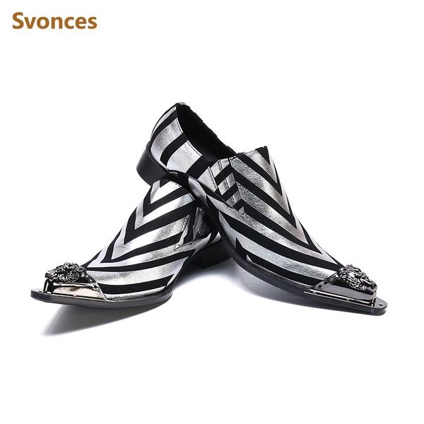 factory customized genuine leather shoes men fashion striped dressing shoes silver metal toe designer new male flats gentleman, Black
factory customized genuine leather shoes men fashion striped dressing shoes silver metal toe designer new male flats gentleman, Black
