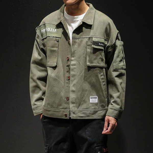 motorcycle denim vintage jacket japanese streetwear mens denim jacket men fashions jean jackets young men clothing 2020 ii50nsjk, Black;brown
motorcycle denim vintage jacket japanese streetwear mens denim jacket men fashions jean jackets young men clothing 2020 ii50nsjk, Black;brown