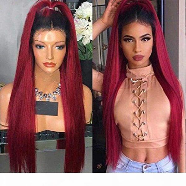 rongduoyi ombre red lace front wigs with middle parting for women synthetic hair long straight wig glueless heat fiber hair, Black
rongduoyi ombre red lace front wigs with middle parting for women synthetic hair long straight wig glueless heat fiber hair, Black
