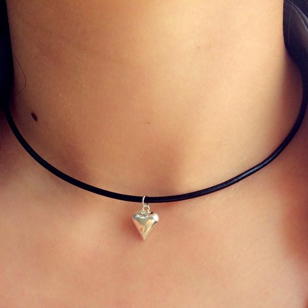 choker genuine 925 sterling silver charms vintage choker with genuine leather necklaces pendants jewelry for women, Golden;silver
choker genuine 925 sterling silver charms vintage choker with genuine leather necklaces pendants jewelry for women, Golden;silver