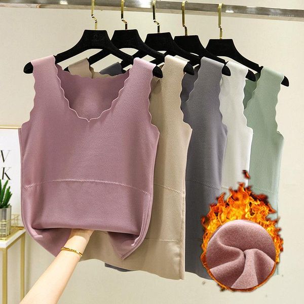camisoles & tanks women 2021 autumn winter fashion thicken warm vest female solid color loose ladies v-neck bottoming d1, Black;white
camisoles & tanks women 2021 autumn winter fashion thicken warm vest female solid color loose ladies v-neck bottoming d1, Black;white