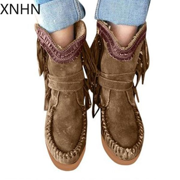 2020 new retro autumn flat platform western boots comfy flat low heel boots women elegant fringe ankle shoes woman botas mujer, Black
2020 new retro autumn flat platform western boots comfy flat low heel boots women elegant fringe ankle shoes woman botas mujer, Black