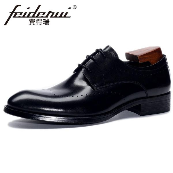 retro genuine leather men's derby breathable footwear pointed toe laces man wedding party flats formal dress brogue shoes bql220, Black
retro genuine leather men's derby breathable footwear pointed toe laces man wedding party flats formal dress brogue shoes bql220, Black