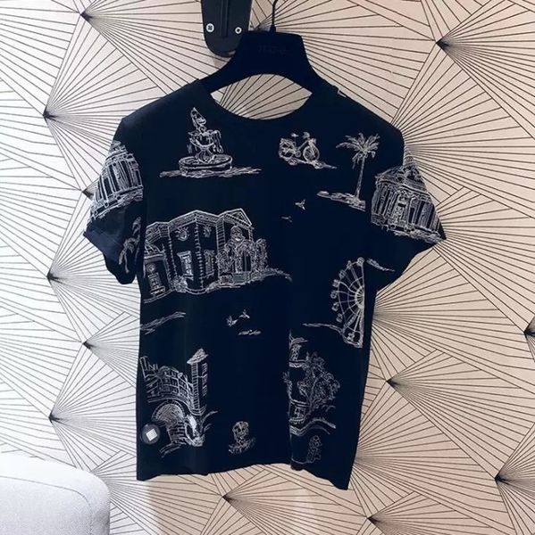 fadan 's new embroidered scarf t-shirt scarf spring summer 2019 ink embroidery round neck contrast short sleeve lady t-shirt tou tuhya, White
fadan 's new embroidered scarf t-shirt scarf spring summer 2019 ink embroidery round neck contrast short sleeve lady t-shirt tou tuhya, White