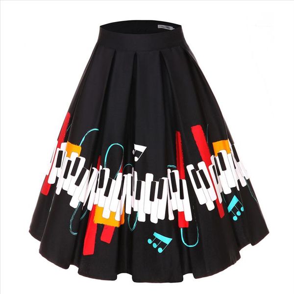 4xl floral music print 50s 60s plus size swing skirts retro high waisted pleated rockabilly vintage jurken women clothing 2020, Black
4xl floral music print 50s 60s plus size swing skirts retro high waisted pleated rockabilly vintage jurken women clothing 2020, Black