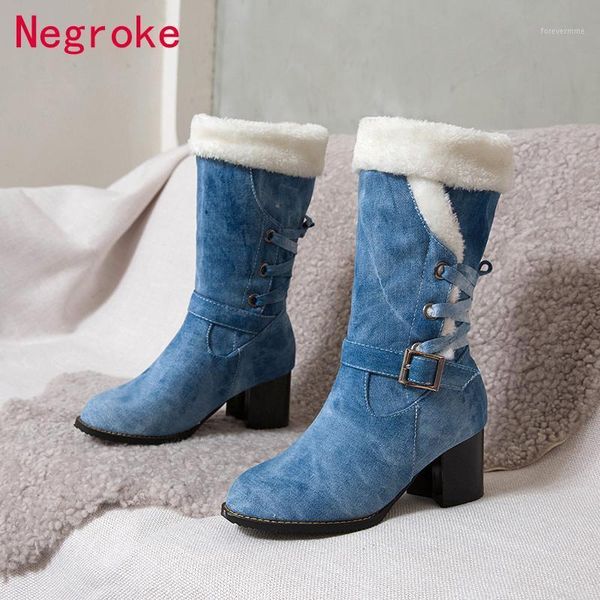 boots women snow warm thick fur winter shoes plus size 6cm heels ladies mid-calf comfort botas mujer1, Black
boots women snow warm thick fur winter shoes plus size 6cm heels ladies mid-calf comfort botas mujer1, Black