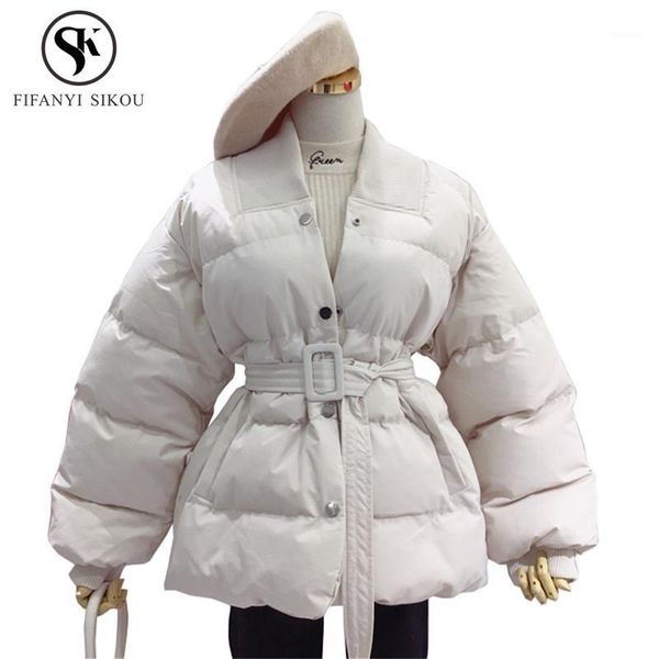 winter jacket women solid casual cotton padded coat single breasted belt loose cotton coats warm parka female thick outerwear1, Tan;black
winter jacket women solid casual cotton padded coat single breasted belt loose cotton coats warm parka female thick outerwear1, Tan;black
