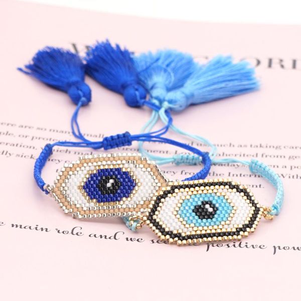 charm bracelets go2boho evil eye bracelet for women adjustable rope jewelry 2021 trendy tassel jewellery handmade miyuki wholesale, Golden;silver
charm bracelets go2boho evil eye bracelet for women adjustable rope jewelry 2021 trendy tassel jewellery handmade miyuki wholesale, Golden;silver