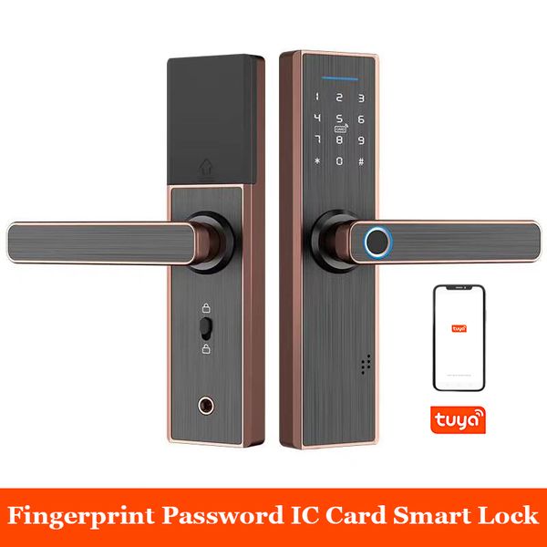 fingerprint smart door lock ic card password unlock remote control with wifi app intelligent home security digital smart lock
fingerprint smart door lock ic card password unlock remote control with wifi app intelligent home security digital smart lock