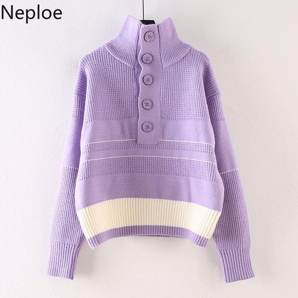 neploe turtlenenck sweaters women thicked knitted pullovers coat chic single breasted ladies jumpers outwear pull femme 4f8941, White;black
neploe turtlenenck sweaters women thicked knitted pullovers coat chic single breasted ladies jumpers outwear pull femme 4f8941, White;black