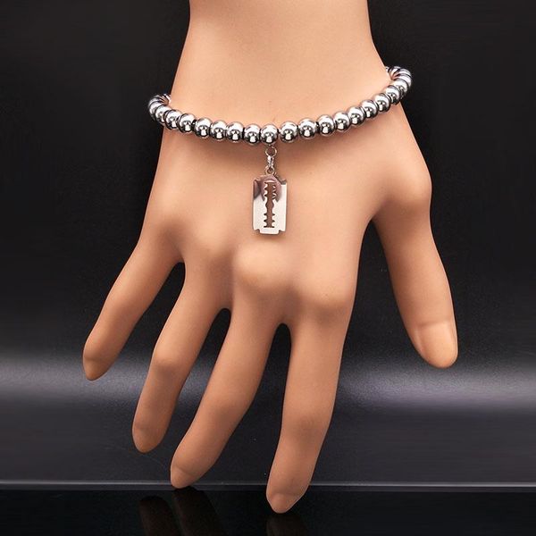 2021 fashion blade stainless steel bead bracelets women silver color strand bracelets jewelry pulceras para mujer b18065s05, Golden;silver
2021 fashion blade stainless steel bead bracelets women silver color strand bracelets jewelry pulceras para mujer b18065s05, Golden;silver