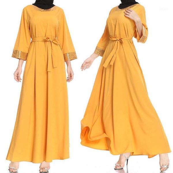lady muslim dress women sequin loose long sleeve round neck festival long dress islamic clothing vetement femme musulmane1, Black;gray
lady muslim dress women sequin loose long sleeve round neck festival long dress islamic clothing vetement femme musulmane1, Black;gray