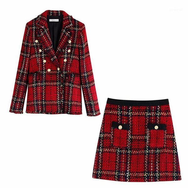 retro red plaid tweed blazer coat women winter high street red plaid tweed mini skirt double breasted blazer women1, White
retro red plaid tweed blazer coat women winter high street red plaid tweed mini skirt double breasted blazer women1, White