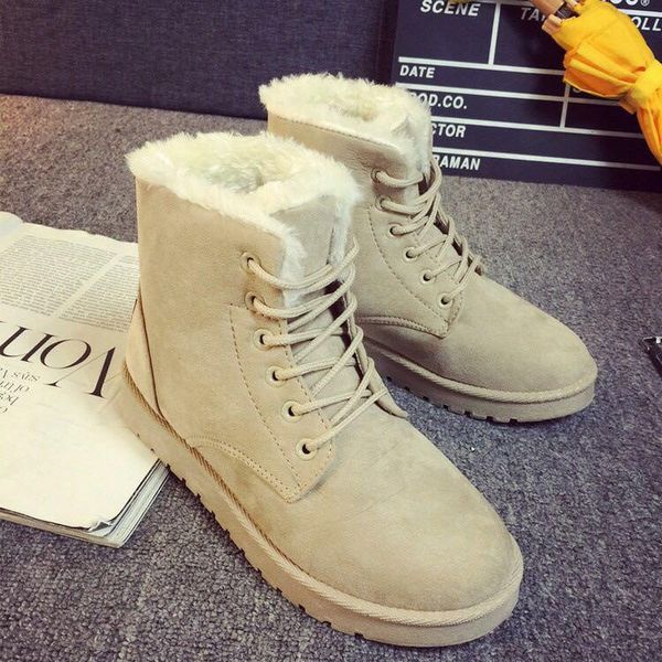 winter korean student snow boots female short boots short tube warm lace women's shoes flat with tide cotton, Black
winter korean student snow boots female short boots short tube warm lace women's shoes flat with tide cotton, Black