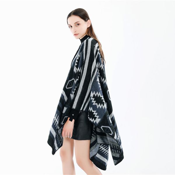 new geometric design cashmere like comfortable shawl in autumn and winter 2020, Blue;gray
new geometric design cashmere like comfortable shawl in autumn and winter 2020, Blue;gray