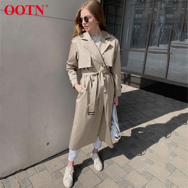women's trench coats ootn autumn winter womens coat sashes double breasted long sleeve outerwear elegant office ladies windbreaker, Tan;black
women's trench coats ootn autumn winter womens coat sashes double breasted long sleeve outerwear elegant office ladies windbreaker, Tan;black