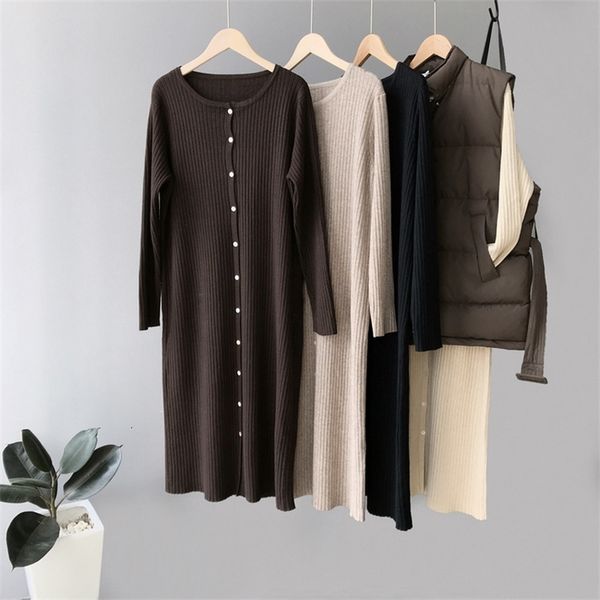 mooirue autumn casual knitted sweater dress long buckle overknee knitting slim jumper women grey knitwear y200910, White;black
mooirue autumn casual knitted sweater dress long buckle overknee knitting slim jumper women grey knitwear y200910, White;black