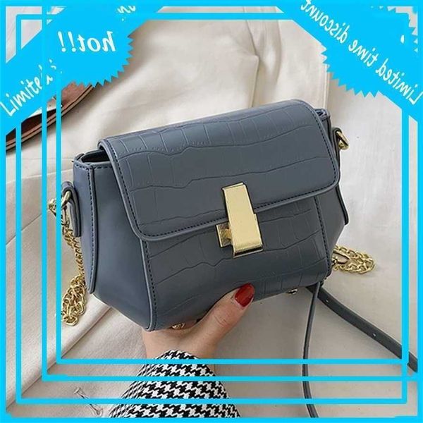 mini small square task 2020 fashion new all-game pu learn women crocodile pattern chain shoulder bag messenger bags