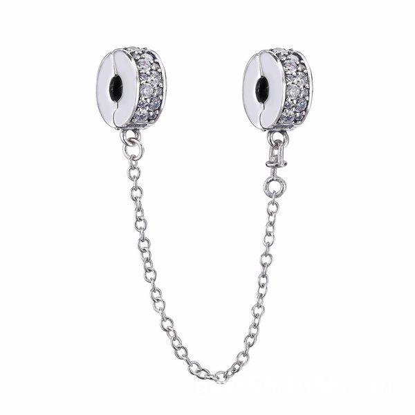 factory wholesale 18k gold metal plated clear pavé safety chain clip charm bead fits european jewelry charm bracelets & necklaces, Silver
factory wholesale 18k gold metal plated clear pavé safety chain clip charm bead fits european jewelry charm bracelets & necklaces, Silver