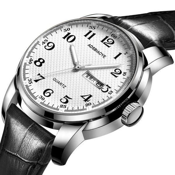 digital adashi simple business watch pure for the elderly men's double calendar waterproof luminous leather fashion men's watch, Slivery;brown
digital adashi simple business watch pure for the elderly men's double calendar waterproof luminous leather fashion men's watch, Slivery;brown