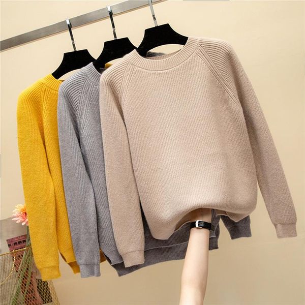soft women autumn fashion knitted sweater pullover pull femme 2021 new winter o neck long sleeve casual pullovers, White;black
soft women autumn fashion knitted sweater pullover pull femme 2021 new winter o neck long sleeve casual pullovers, White;black