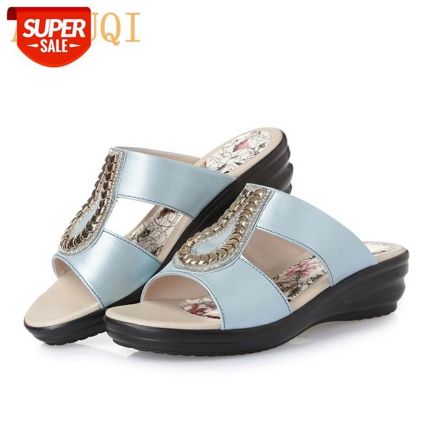 aiyuqi 2020 summer woman slipper solid metal decoration slipper comfortable wedges female shoesfor mothers outside 4 color #v56g, Black
aiyuqi 2020 summer woman slipper solid metal decoration slipper comfortable wedges female shoesfor mothers outside 4 color #v56g, Black