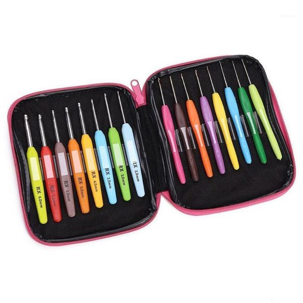 16pcs/set soft handle colorful aluminium crochet hooks knitting needles kit craft case crochet set weaving tools sewing1, Black
16pcs/set soft handle colorful aluminium crochet hooks knitting needles kit craft case crochet set weaving tools sewing1, Black