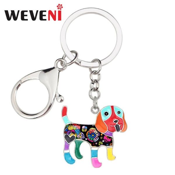 weveni statement metal enamel cute beagle dog key chain holder ring cartoon animal jewelry for women girl car bag charms pendant, Silver
weveni statement metal enamel cute beagle dog key chain holder ring cartoon animal jewelry for women girl car bag charms pendant, Silver