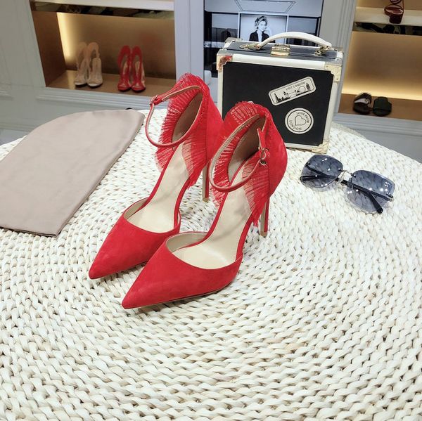 spring 2020 new korean pointed high heels women's slim heels lace button single shoes women's versatile shoes, Black
spring 2020 new korean pointed high heels women's slim heels lace button single shoes women's versatile shoes, Black