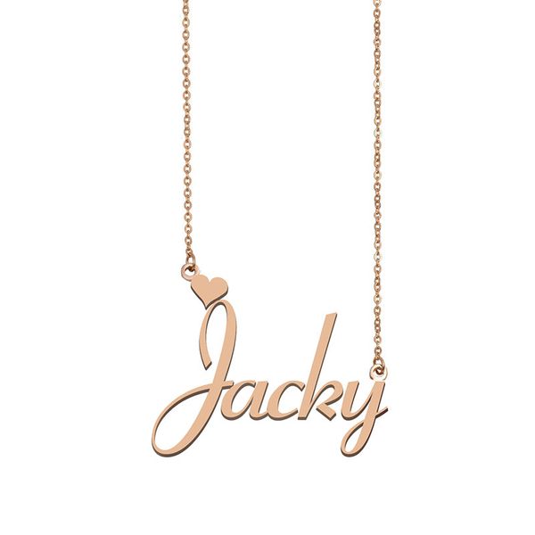 jacky name necklaces pendant custom personalized for women girls children friends mothers gifts 18k gold plated stainless steel, Silver
jacky name necklaces pendant custom personalized for women girls children friends mothers gifts 18k gold plated stainless steel, Silver