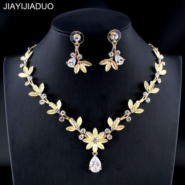 earrings & necklace jiayijiaduo women's wedding jewelry set gold silver color refined leaf zircon accessories gift 2021
earrings & necklace jiayijiaduo women's wedding jewelry set gold silver color refined leaf zircon accessories gift 2021