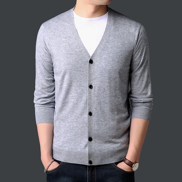 men's sweater cardigan v-neck casual wild for male self-cultivation solid color fashion clothing kg-16, White;black
men's sweater cardigan v-neck casual wild for male self-cultivation solid color fashion clothing kg-16, White;black