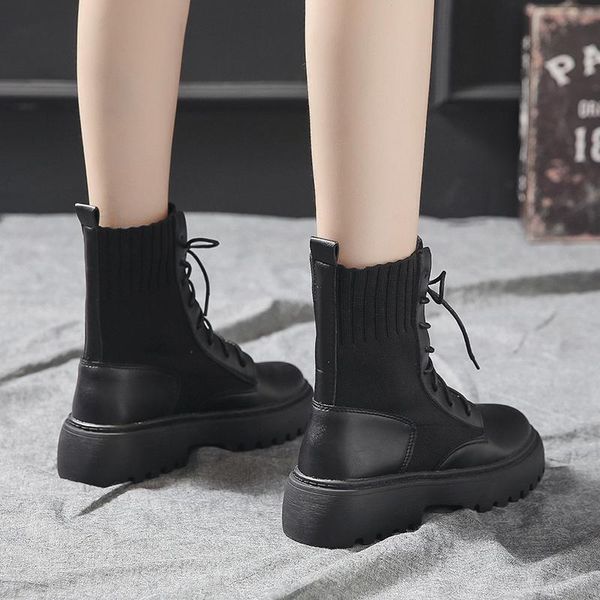 2020 boots women leather winter waterproof black sock ankle platform fall boots ladies lace up booties woman fur new
2020 boots women leather winter waterproof black sock ankle platform fall boots ladies lace up booties woman fur new