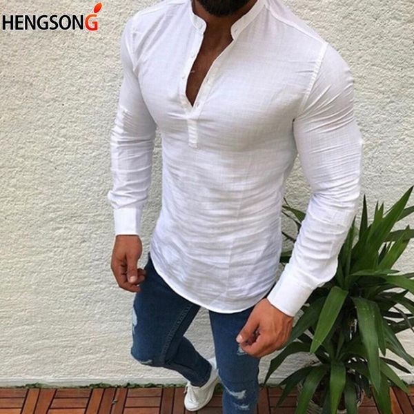 men's casual shirts 2021 autumn men button linen shirt pure color half open fashion long sleeve v neck slim fit plus size 3xl1, White;black
men's casual shirts 2021 autumn men button linen shirt pure color half open fashion long sleeve v neck slim fit plus size 3xl1, White;black